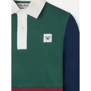 Children's long-sleeve cotton rugby polo Silbon image-3