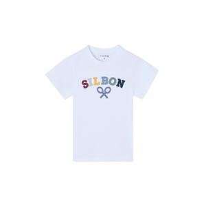 Tryk T-shirt halv-racket barn Silbon