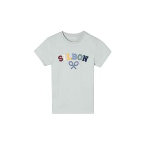 Camiseta estampada meia-raquete criança Silbon