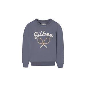 Sweatshirt com estampa de raquete para criança Silbon