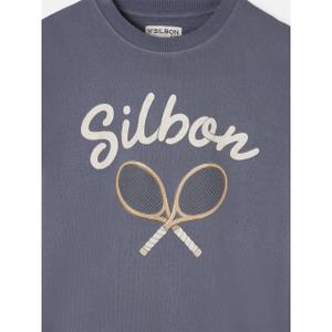 Sweatshirt com estampa de raquete para criança Silbon image-2