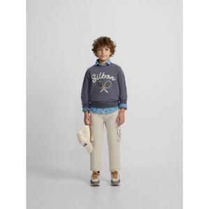 Sweatshirt com estampa de raquete para criança Silbon image-4