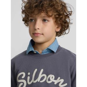 Sweatshirt com estampa de raquete para criança Silbon image-5