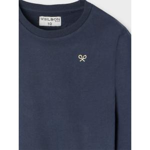 Printed sweatshirt with "believe" on the back for kids Silbon image-3