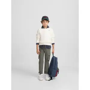 Printed sweatshirt with "believe" on the back for kids Silbon image-3