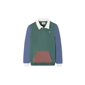 ACID Kids Embroidered 1/2 Zip Sweatshirt Silbon image-0