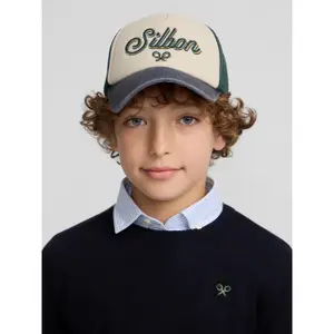 Children's round neck cotton blend sweatshirt Silbon image-5