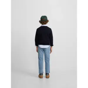 Children's round neck cotton blend sweatshirt Silbon image-6