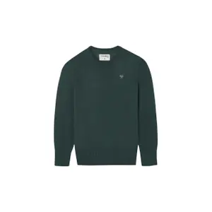 Children's round neck cotton blend sweatshirt Silbon image-0