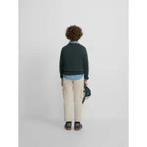 Children's round neck cotton blend sweatshirt Silbon image-6