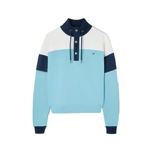 Sudadera con cuello alto y botones para mujer Silbon