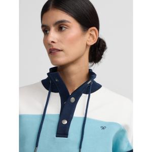 Sudadera con cuello alto y botones para mujer Silbon image-5