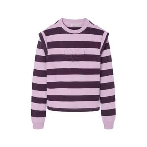 Sudadera de rayas con hombreras para mujer Silbon