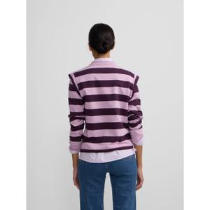 Sudadera de rayas con hombreras para mujer Silbon image-4