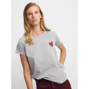 T-Shirt mit Love-Motiv für Frauen Silbon image-3