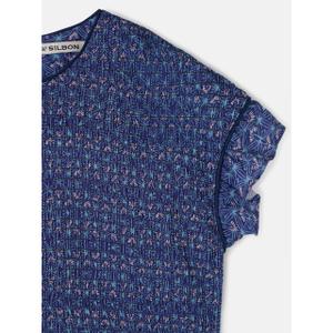 Robe courte à petit volant femme Silbon image-3