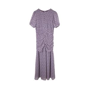 Geometrisch patroon lange jurk voor vrouwen Silbon