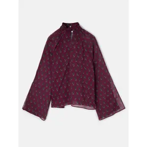 Blusa con colletto stampato donna Silbon image-2
