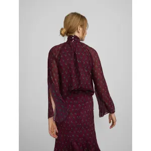 Blusa con colletto stampato donna Silbon image-3