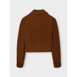 Gebrauchte Wildlederjacke mit Kragen für Frauen Silbon image-3