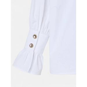 Women's long-sleeved shirt with cuff detail Silbon image-3