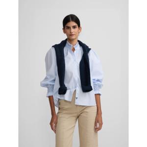Women's shirt with gathered cuffs Silbon image-5