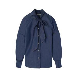 Women's lace-up denim shirt Silbon