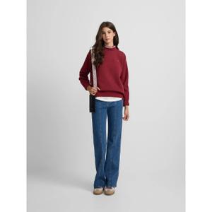 Sudadera de algodón con volante en el cuello mujer Silbon image-6