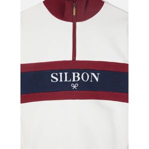 Sudadera de mujer retro con media cremallera y cuello alto Silbon image-2