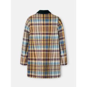 Checked double-breasted coat for women Silbon image-3