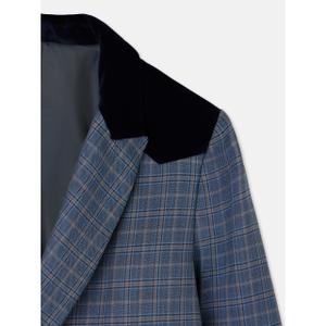 Women's checked blazer Silbon image-3