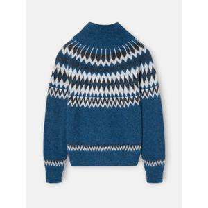 Women's jacquard turtleneck sweater Silbon image-3