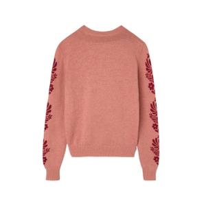 Floral print round neck jumper for women Silbon