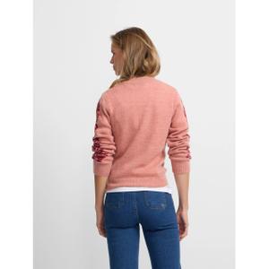 Floral print round neck jumper for women Silbon image-3