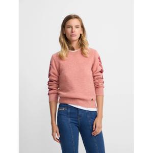 Floral print round neck jumper for women Silbon image-5