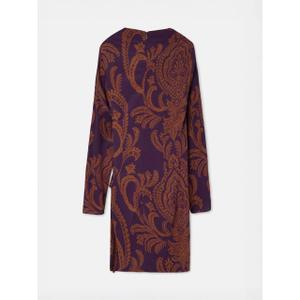 Sukienka krótka z nadrukiem drapowana dla kobiet Silbon image-1