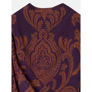 Sukienka krótka z nadrukiem drapowana dla kobiet Silbon image-2