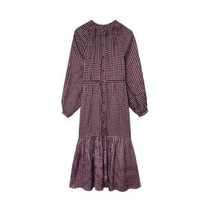 Geprinte lange jurk met geometrische patronen voor dames Silbon