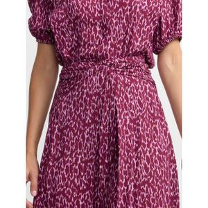 Women’s asymmetrical long lurex print skirt Silbon image-5