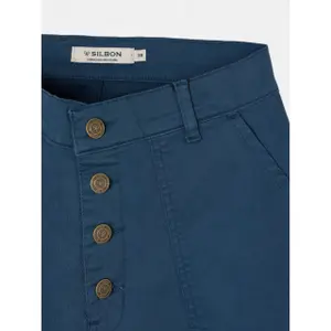 Mid-rise women's cargo pants Silbon image-6