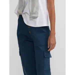 Mid-rise women's cargo pants Silbon image-4