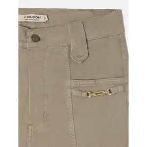Pantaloni dritti con fibbia decorativa donna Silbon image-4