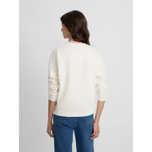 Heart Racket Print Women's Cotton Sweatshirt Silbon image-5