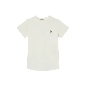 T-Shirt mit Smiley-Stickerei für Frauen Silbon image-0