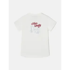 T-Shirt mit Bäckerei-Motiv Damen Silbon image-4