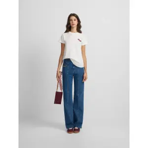 T-Shirt mit Bäckerei-Motiv Damen Silbon image-2