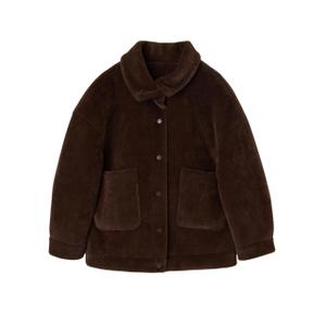 Faux fur jas met kraag voor dames Silbon