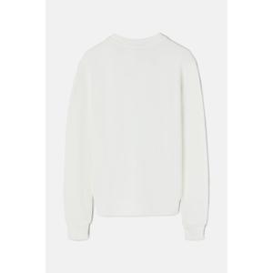 Sweatshirt com estampado divertido e paz para mulher Silbon image-1