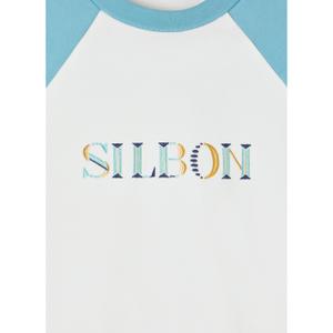 Sudadera bordada con una letra de color para mujer Silbon image-2