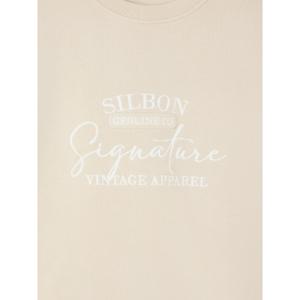 Sudadera con estampado de firma para mujer Silbon image-2